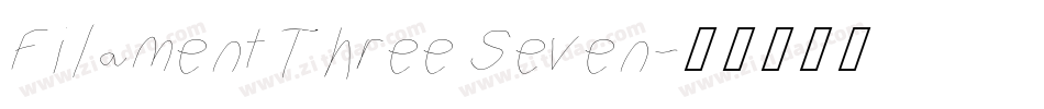 Filament Three Seven字体转换